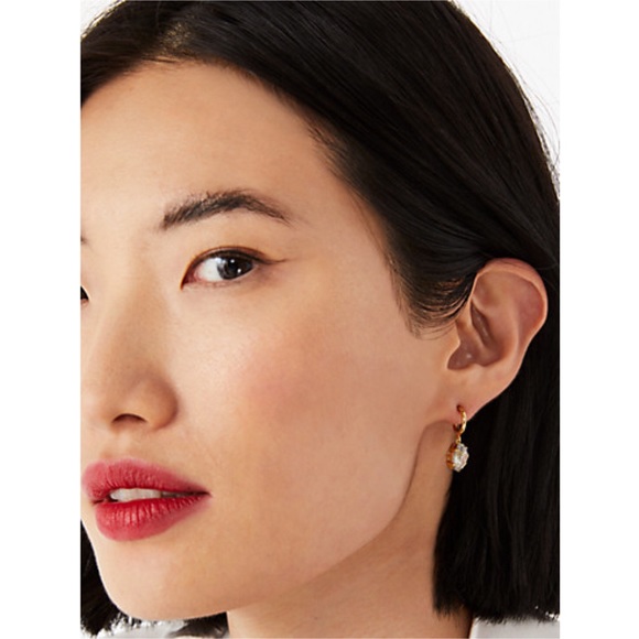 KATE SPADE • Treasure Trove Huggies Hoop Earrings - Picture 2 of 5